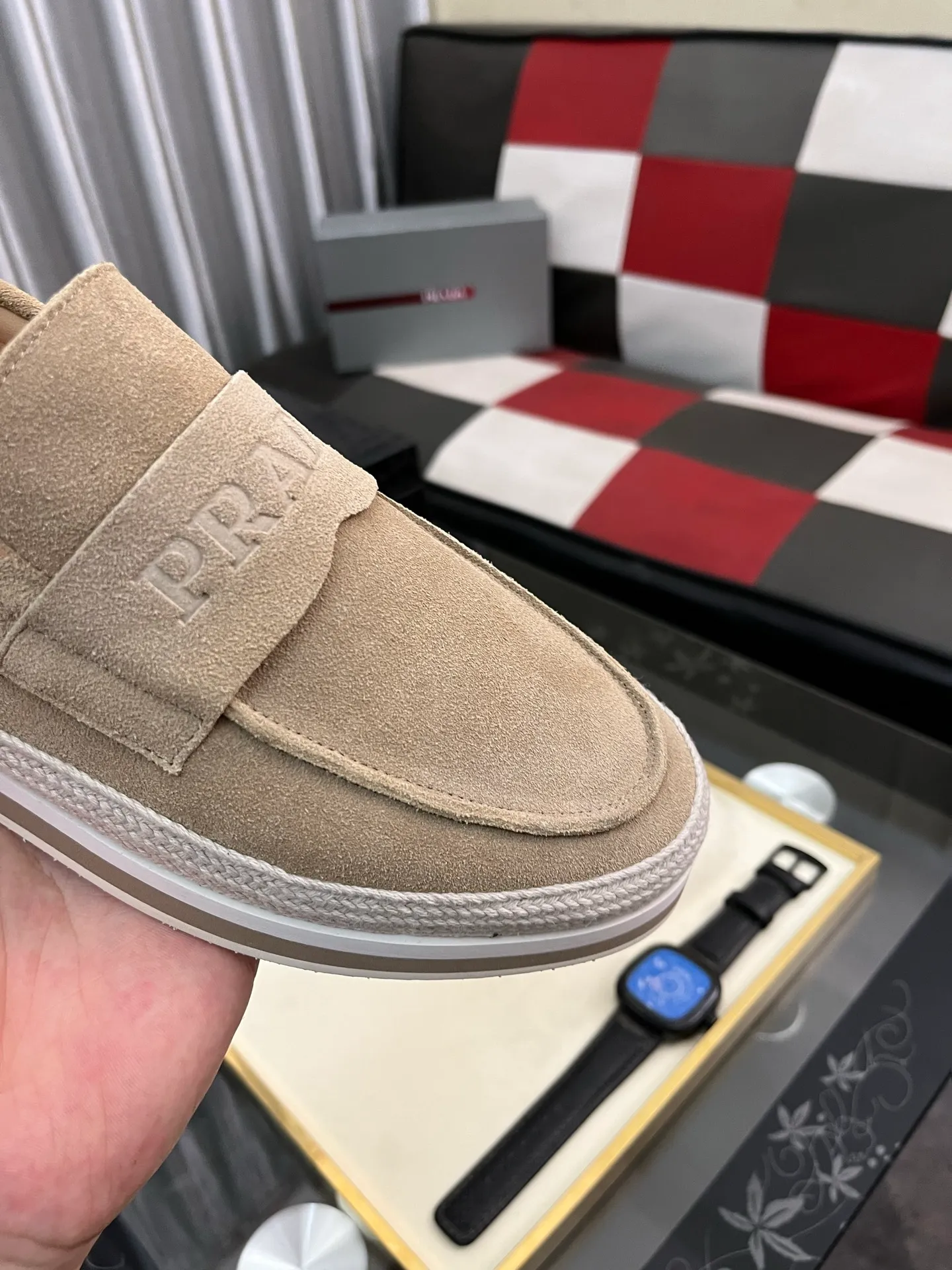 Men's men's shoes 💰458⌚️⌚️prada: new spring and summer casual shoes, sports sneakers, fabric: imported cowhide, lining: original lining, sole: original sole, size: 38-445️⃣color optional